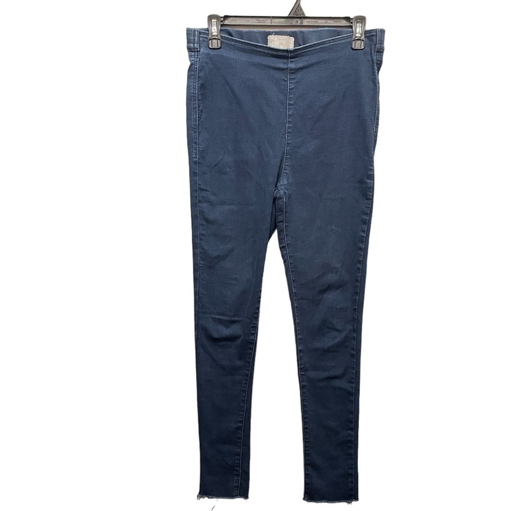 Free People Navy Blue Pull On Skinny Raw Hem Ankle Jeggings Women’s Size W29